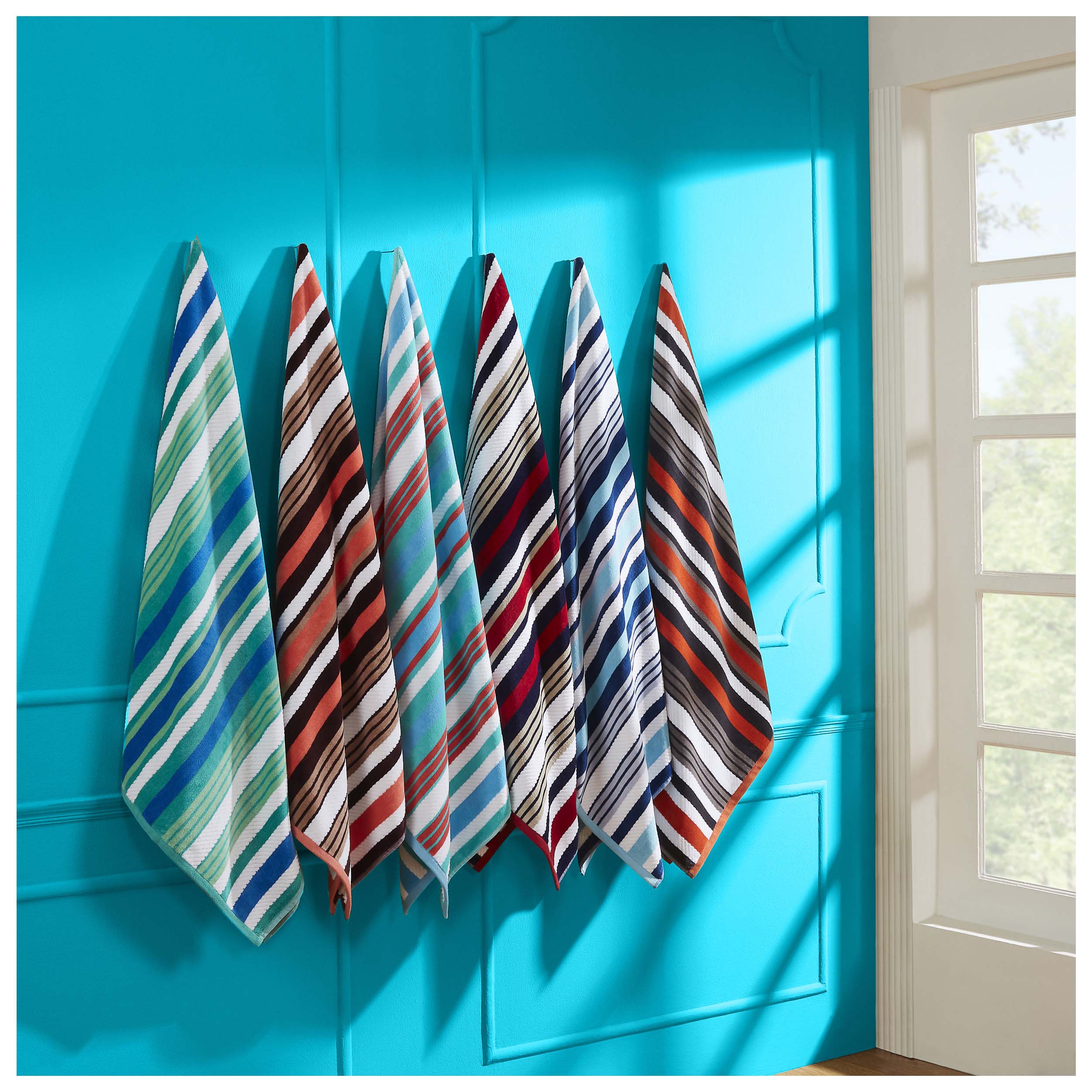 Premium Rope Textured Striped Oversized 2-Piece Beach Towel Set - Soft Quick-Dry Bath Towels for Pool, Beach, Yoga & Gym - Perfect Summer Accessories