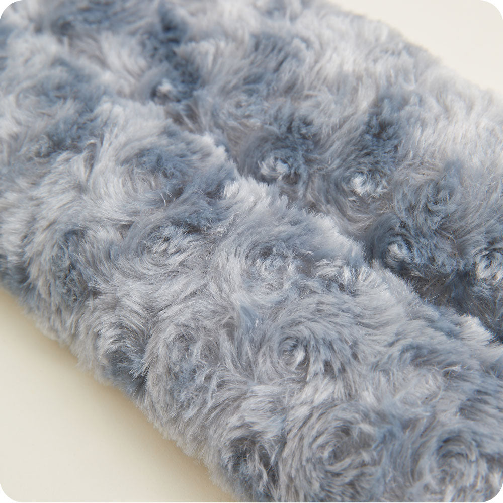 Curly Gray Warmies Neck Wrap - Microwaveable Heating Pad for Neck Pain Relief - Perfect for Relaxation, Stress Relief & Muscle Therapy at Home or Office