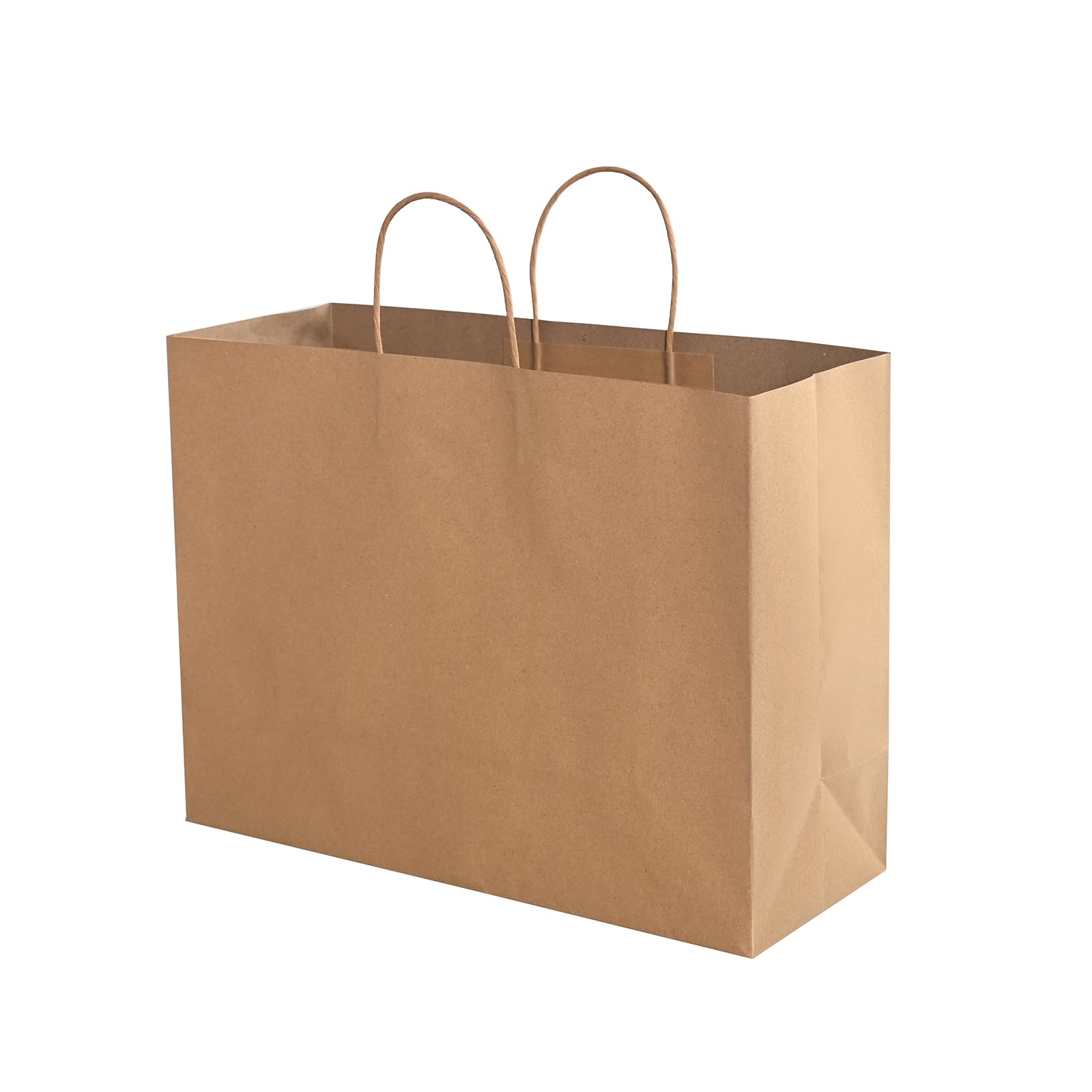 50PCS Kraft Gift Bags with Handles - 16x6x12 Inch Large Brown Paper Bags Bulk for Birthday Party, Grocery Retail, Shopping Business | Eco-Friendly Packaging for Gifts, Parties & Store Merchandise