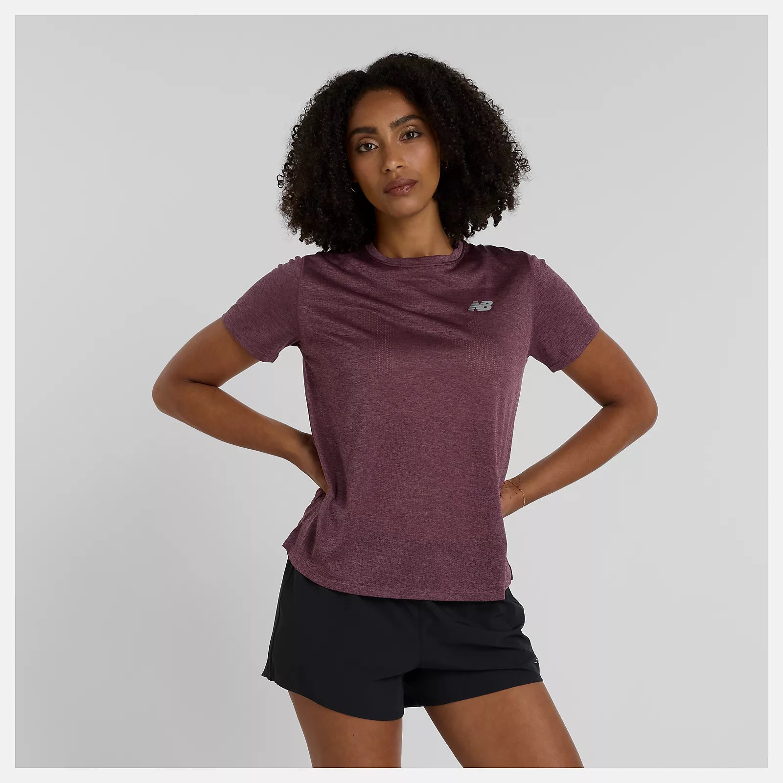 New Balance Women's Impact Short Sleeve T-Shirt - Lightweight Running & Workout Top for Gym, Yoga & Casual Wear