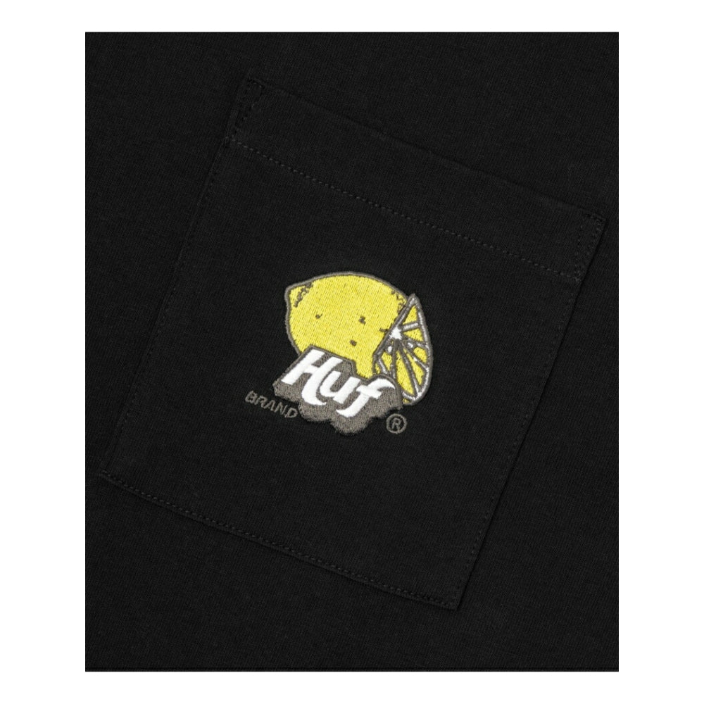 HUF JP Limeade Pocket Long Sleeve T-Shirt - Black | Streetwear Fashion for Men & Women | Perfect for Casual Wear & Skateboarding