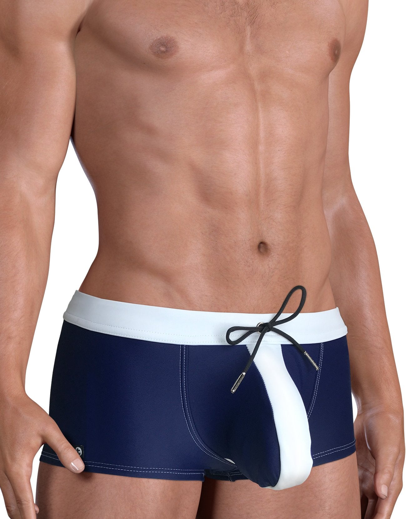 Wildmant Moby Big Boy Swim Briefs - Square Cut Pouch for Comfort & Support - Perfect for Beach, Pool & Water Sports