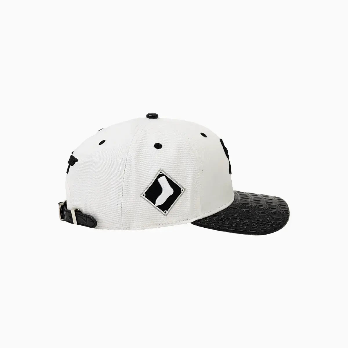Chicago White Sox MLB Official Leather Visor Snapback Hat - Adjustable Baseball Cap for Men & Women - Perfect for Games, Tailgating & Fan Gear Collection