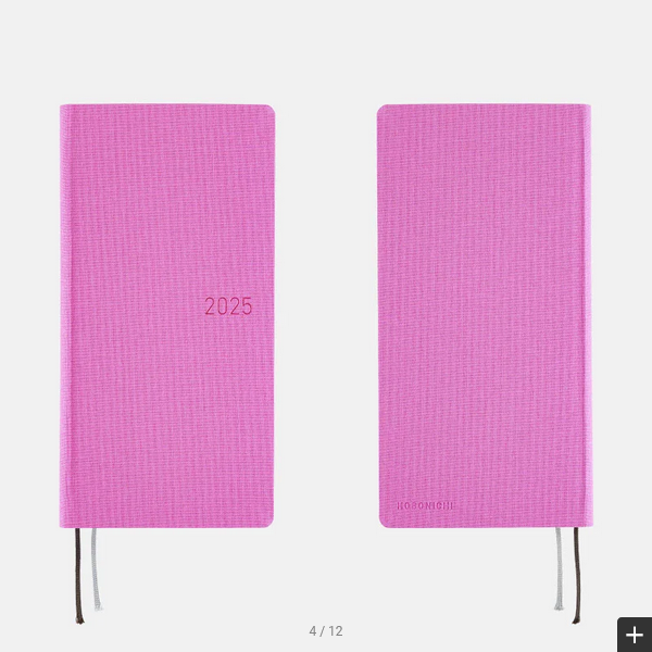 Hobonichi Weeks MEGA 2025 Planner - Sweet Purple Hardcover, Weekly Horizontal Layout (January Start, Monday Start) | English Edition | Perfect for Journaling, Scheduling & Productivity