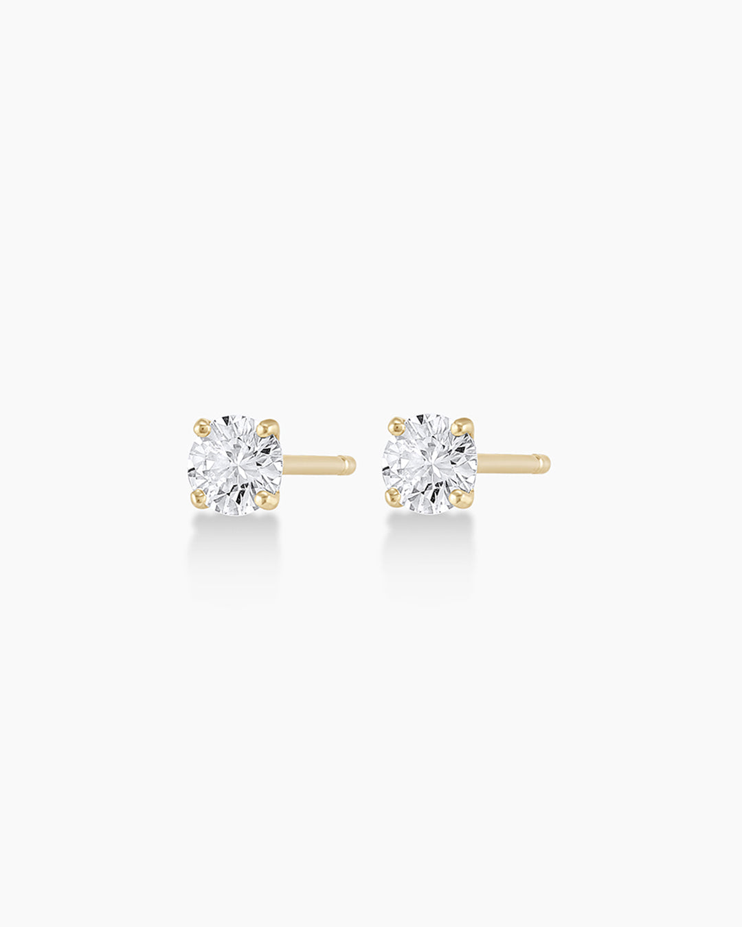 14K White Gold Diamond Solitaire Stud Earrings for Women - Perfect for Weddings, Anniversaries & Everyday Elegance