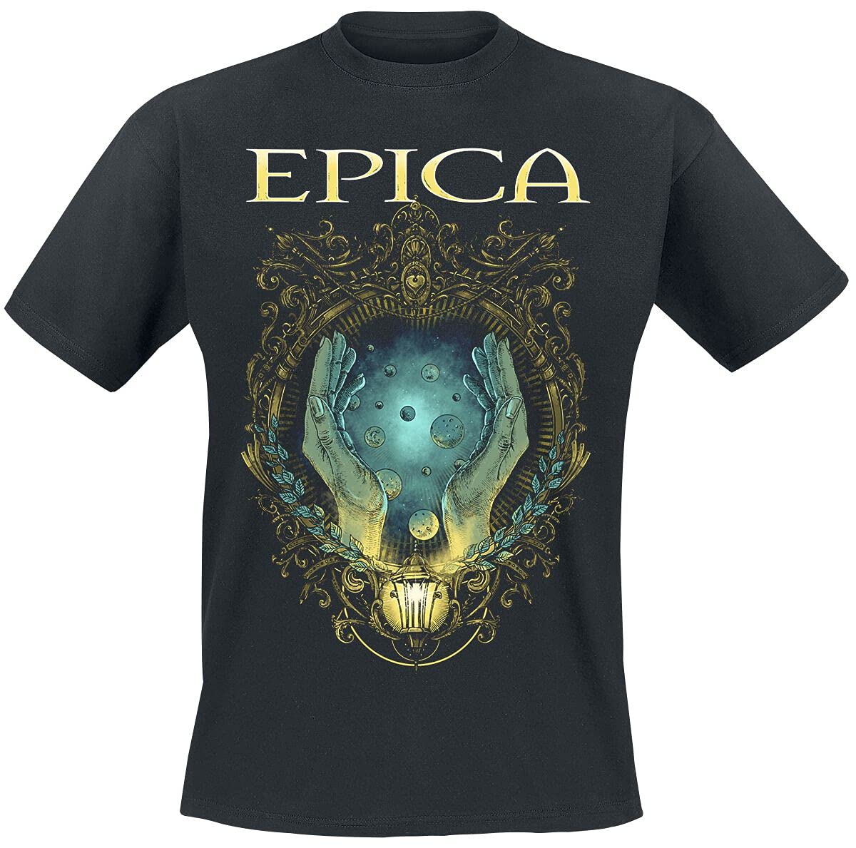 Epica 'Mirror' Black Graphic T-Shirt for Men & Women - Soft Cotton Vintage Band Tee for Concerts, Casual Wear & Gifts