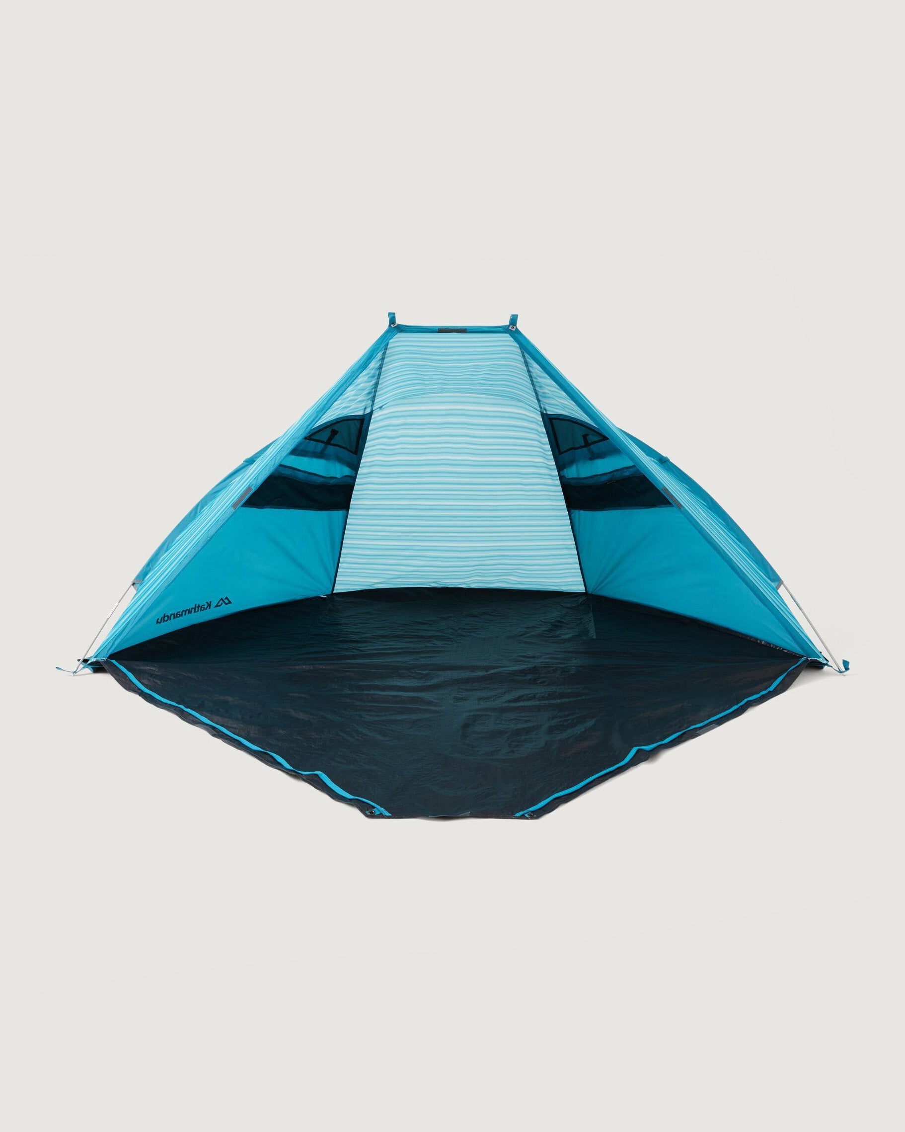 Retreat 3 Person Beach Shelter v4 Cove Stripe - Portable Sun Shade Tent for Family Beach Trips, Picnics & Outdoor Adventures