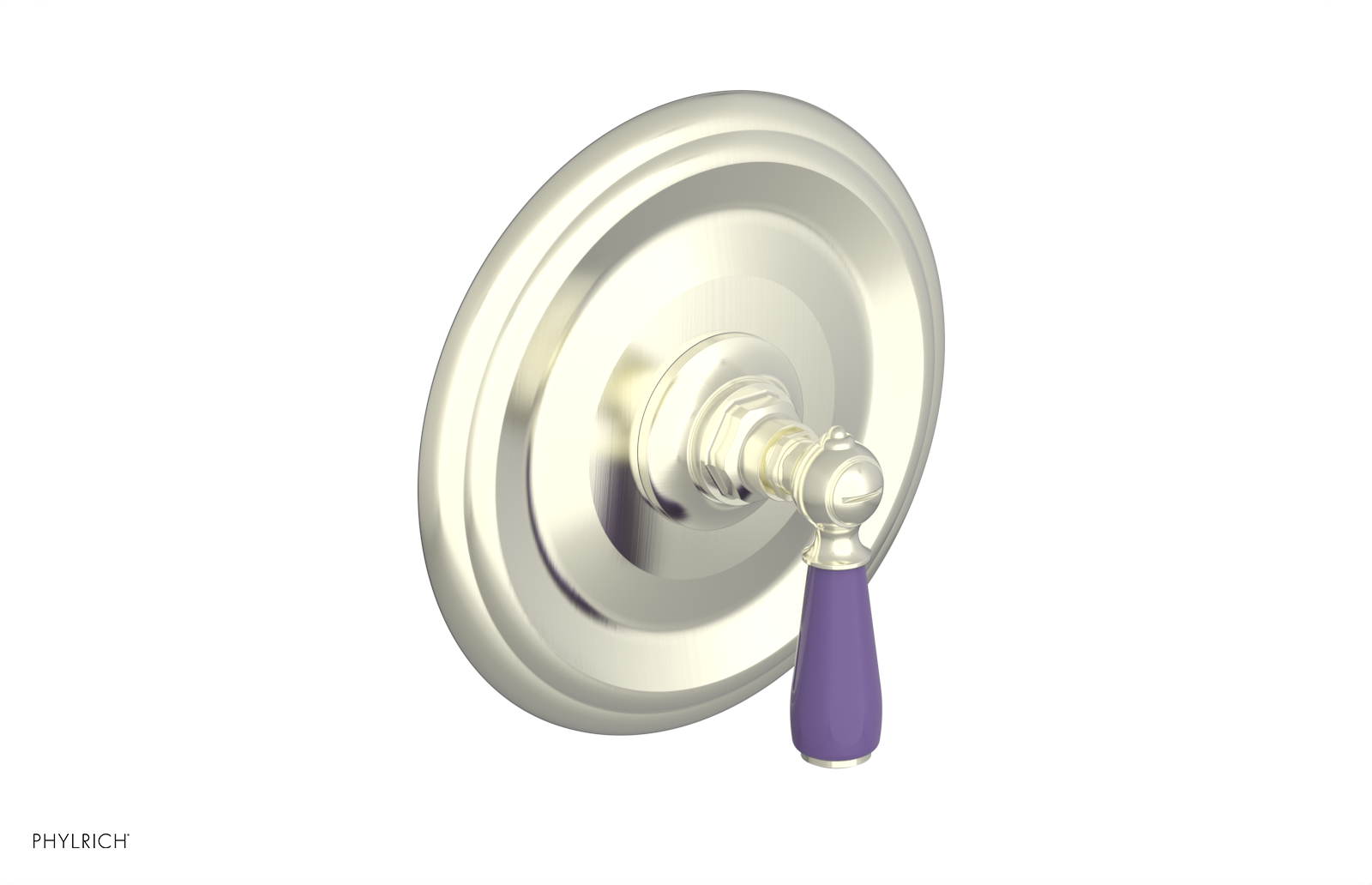 Jamestown Pressure Balance Shower Trim Kit with Purple Accents - 4
