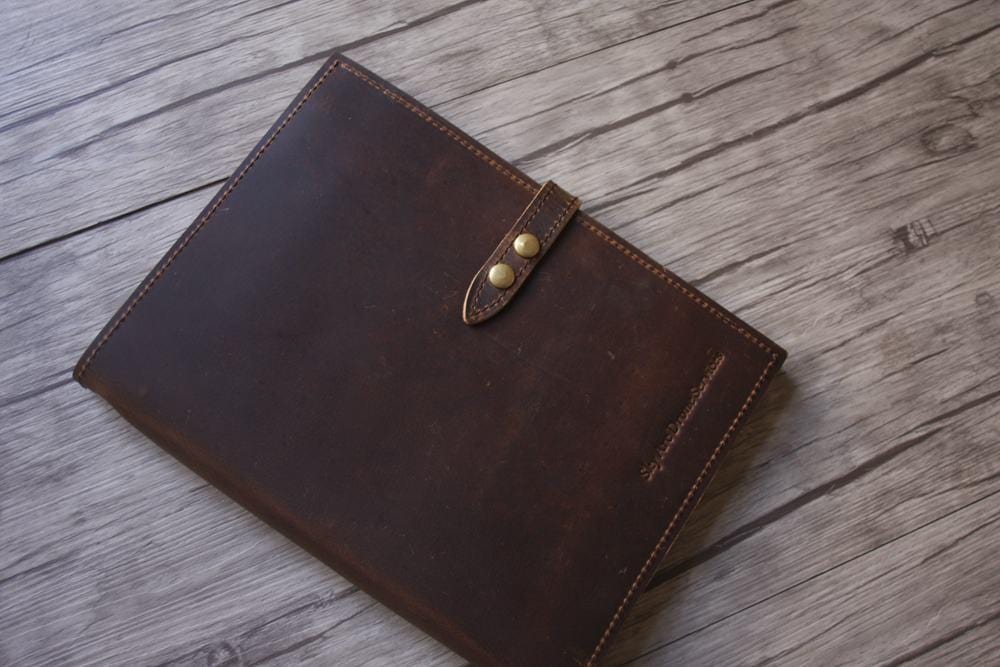Handmade Refillable B5 Leather Journal Notebook - Premium Writing Diary for Travel, Work & Gift Ideas