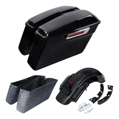 Hard Saddlebags+ Red Rear Fender B