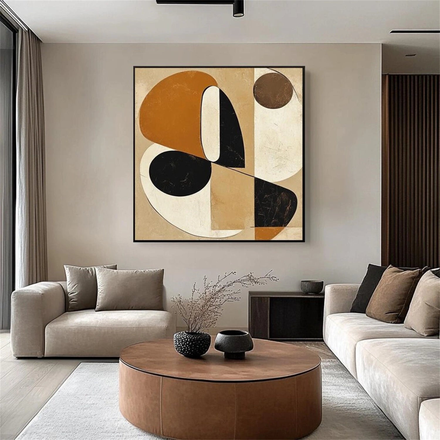 Abstract Painting #AB 283 - Modern Wall Art for Living Room, Bedroom & Office Decor | Large Canvas Artwork for Home & Office