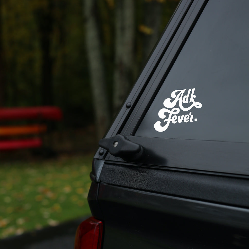 ADK Fever Vinyl Transfer Decal Sticker - Customizable Waterproof Decals for Cars, Laptops, Windows - Perfect for Outdoor Enthusiasts & Adirondack Lovers