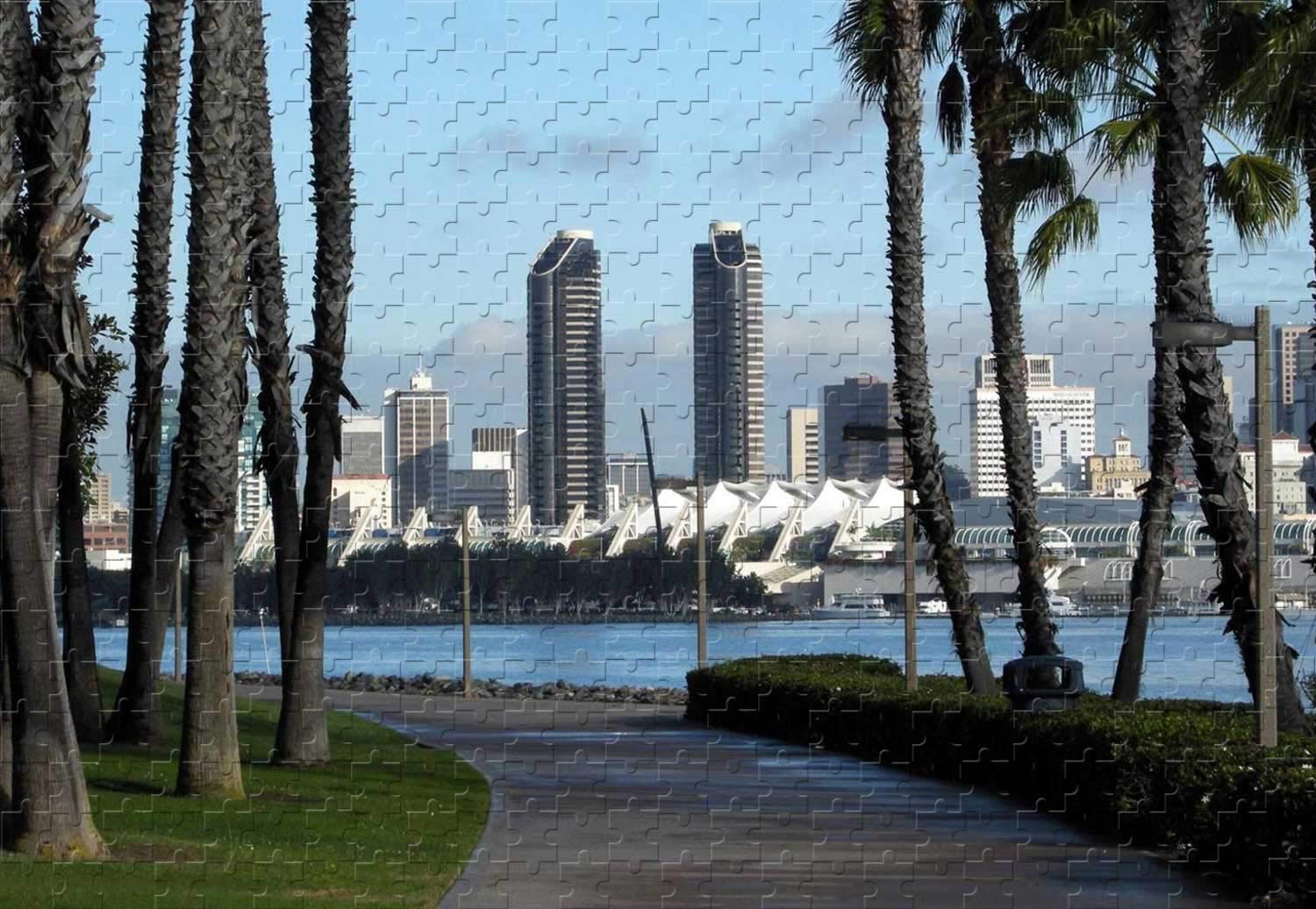 Best-Selling San Diego 300-Piece Jigsaw Puzzle - 20.6 x 15.1 Inch Premium Wooden Puzzle for Adults & Kids - Perfect for Family Game Night & Home Decor