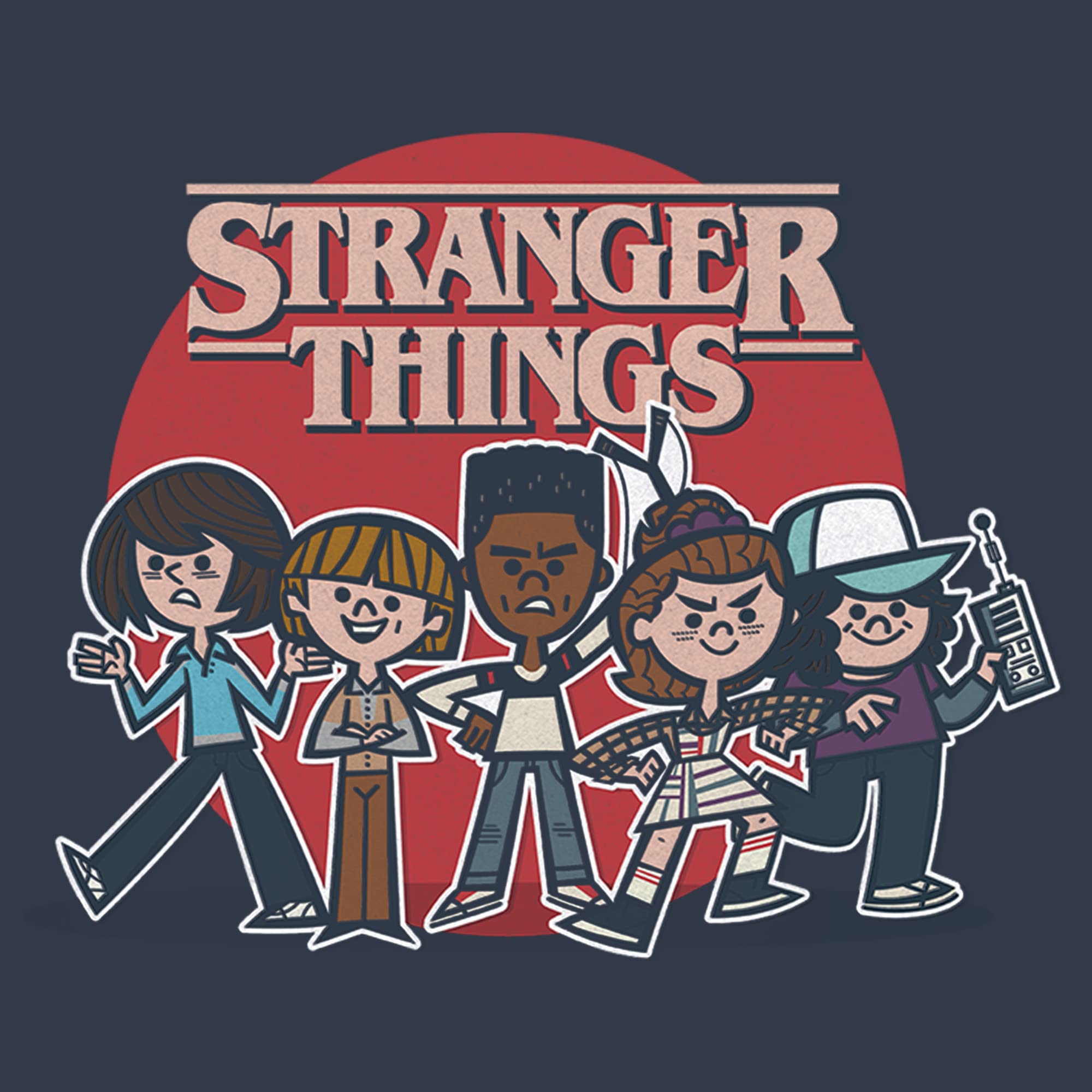 Stranger Things Vintage Cartoon Friends Racerback Tank Top for Women | 80s Retro Graphic Tee | Perfect for Cosplay, Halloween & Netflix Fan Gifts