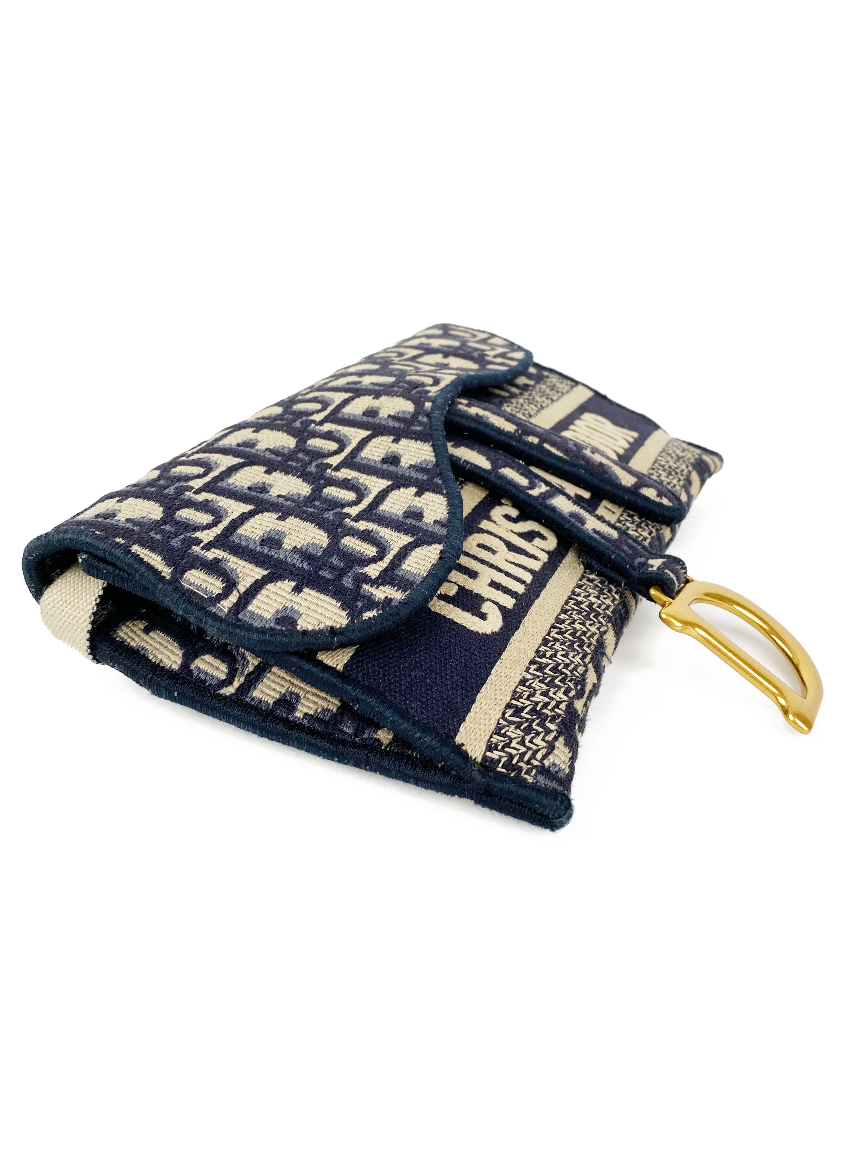 Dior Oblique Saddle Slim Pouch - Luxury Designer Crossbody Bag for Women | Perfect for Parties, Travel & Everyday Use