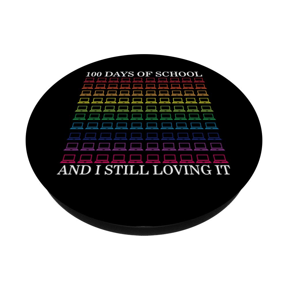 100 Days of School Celebration - Swappable PopGrip for Laptops & Distance Learning | Fun School Accessory for Students & Teachers