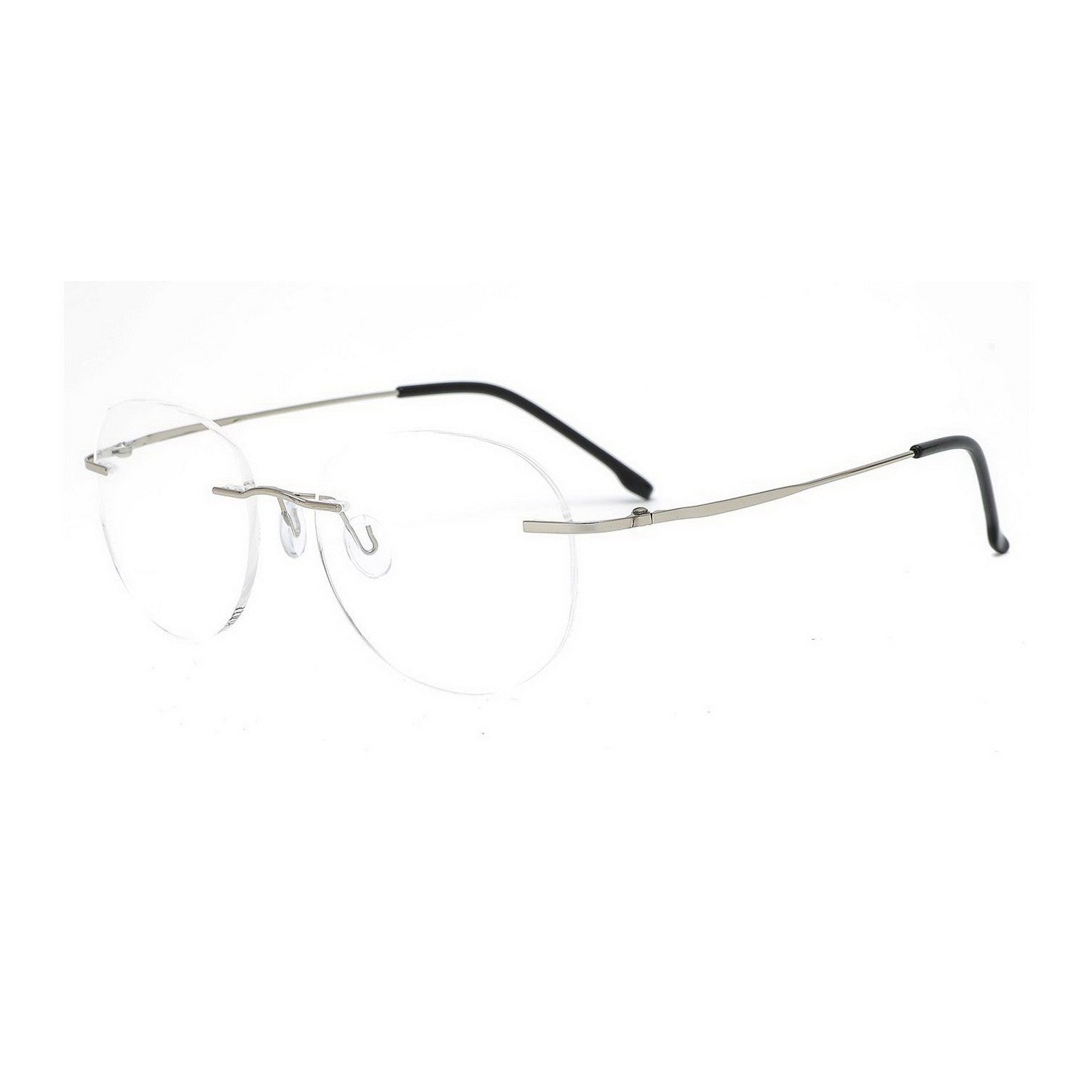 Stylish Round Rimless Glasses for Women & Men - Lightweight Frameless Eyewear Frames for Reading, Computer Use, and Fashion Accessories