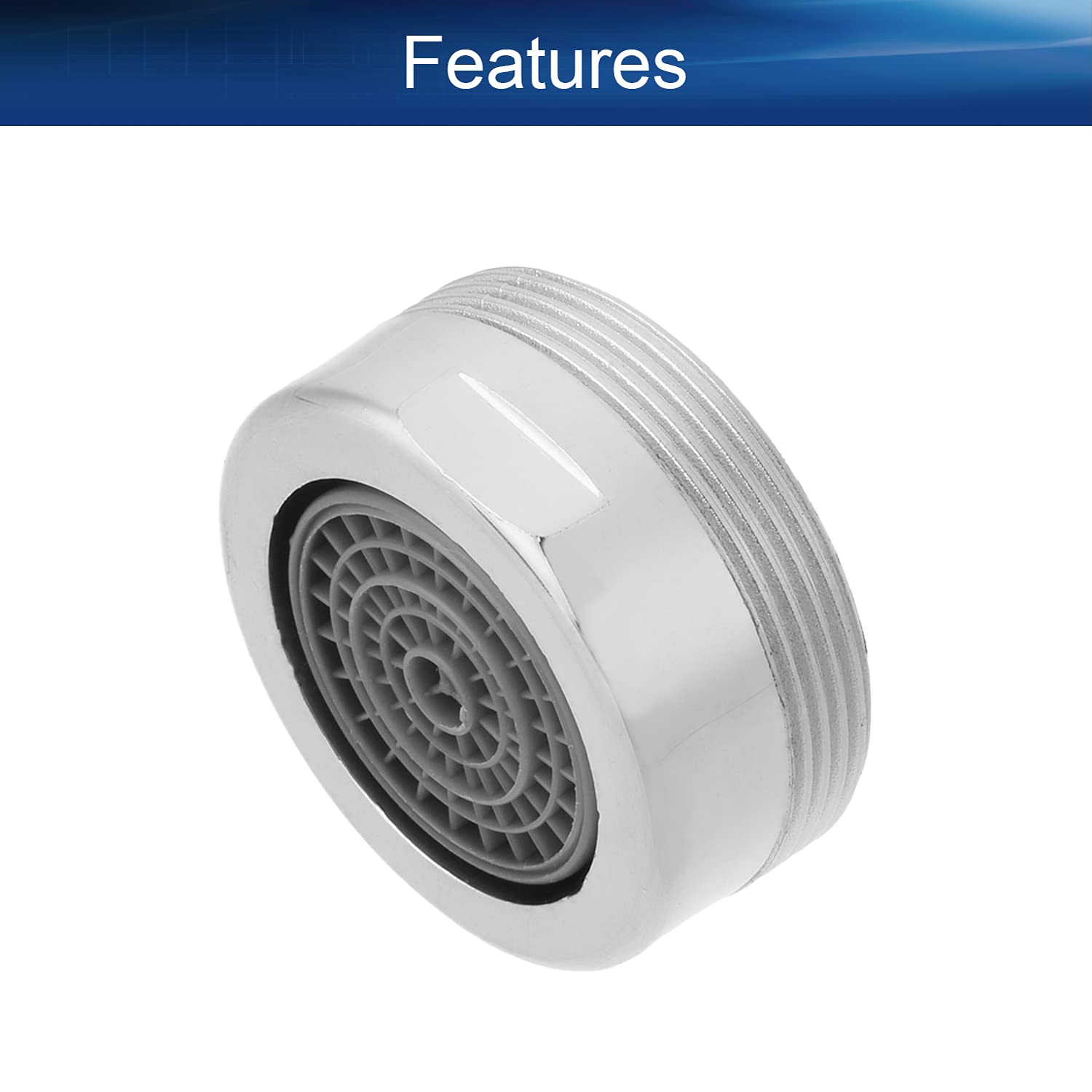 Yinpecly 28mm Male Thread Kitchen Sink Faucet Aerator - High Pressure Sprayer Adapter with Fine Tooth & Plating (3Pcs) - Perfect for Home, Restaurant, and RV Sink Upgrades