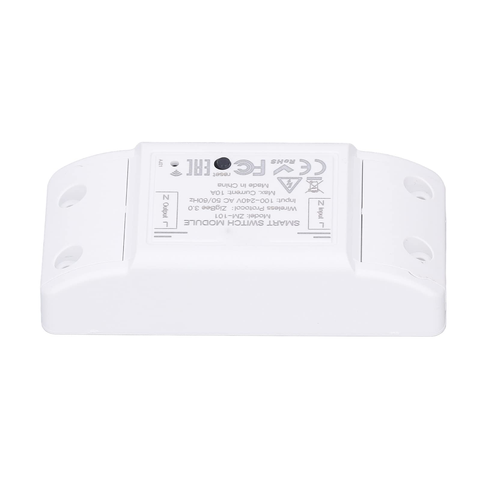 Smart WiFi Light Switch Module - 10A Wireless Remote Control Switch with Timer & Voice Control (90-250V) for Home Automation & Smart Appliances - Perfect for Living Room, Bedroom & Kitchen Lighting Control