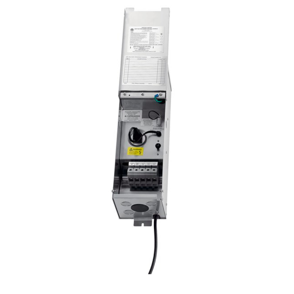 Kichler 15PR200SS 12V Low Voltage Transformer - Stainless Steel, Weatherproof for Outdoor Landscape Lighting & Garden Lights
