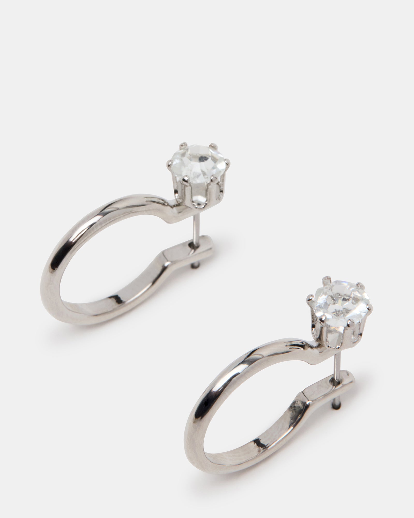 Black and Silver Crystal Earrings Set - Elegant Dangle Drop Earrings for Women | Perfect for Parties, Weddings, and Evening Events