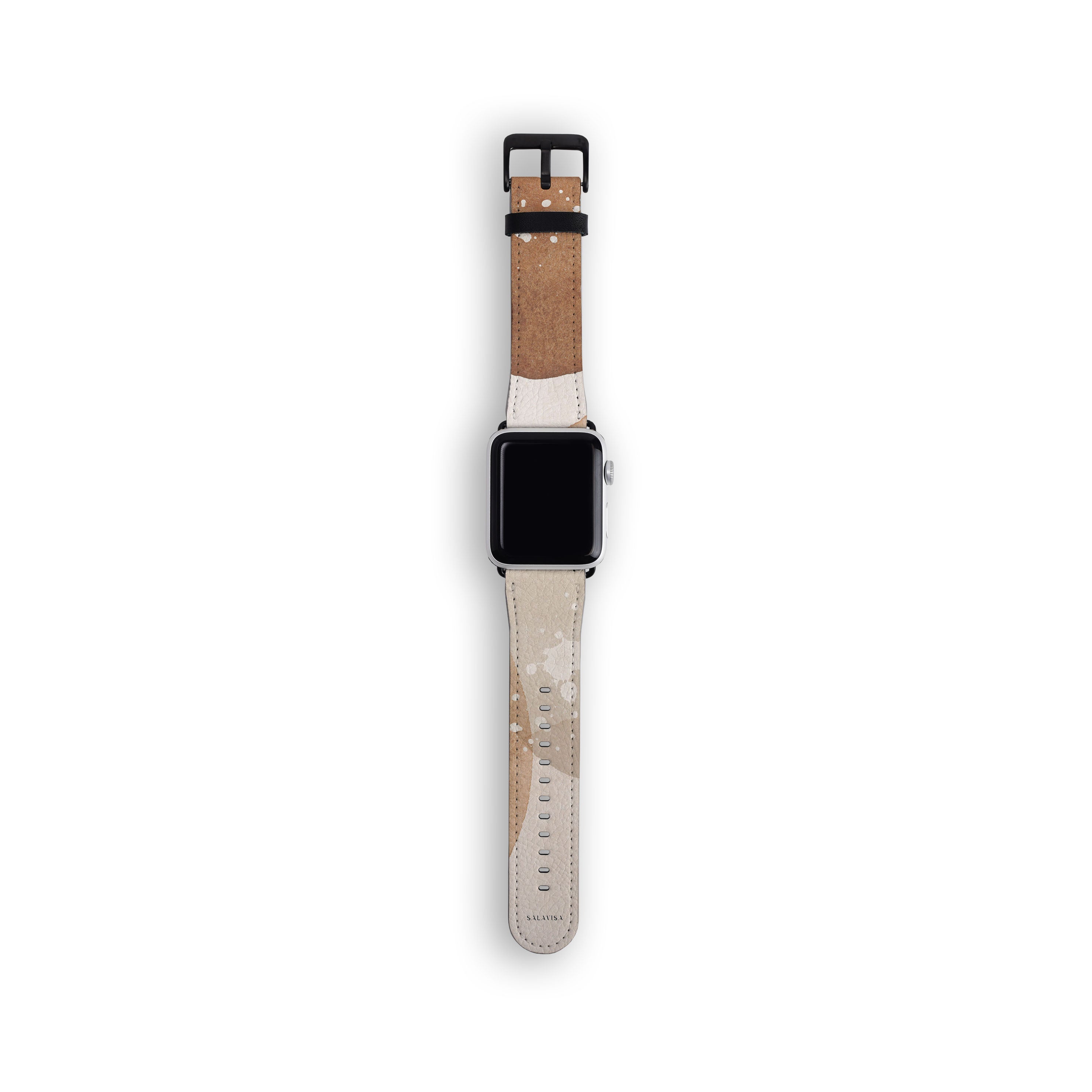 Beige Watercolor Art Watch Band - Adjustable Replacement Strap for Apple Watch, Fitbit & Samsung - Perfect for Casual, Office & Outdoor Activities