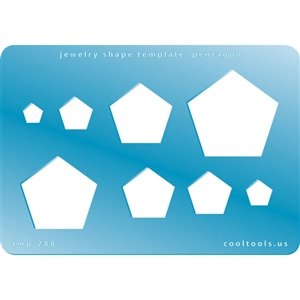 Professional Jewelry Shape Template - Pentagon Design for DIY Crafting & Jewelry Making | Perfect for Earrings, Pendants & Charms