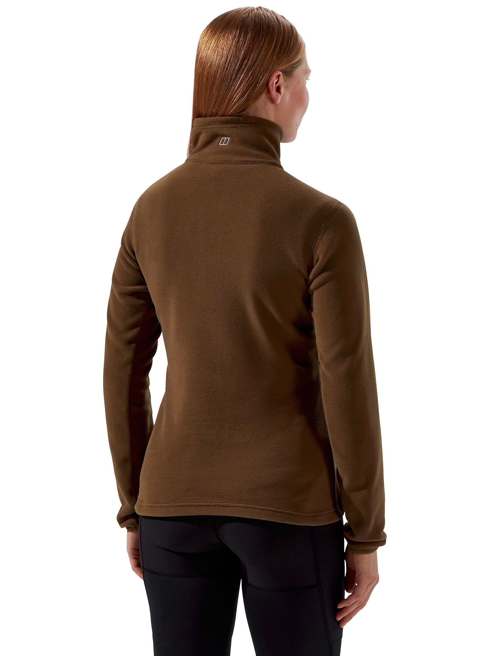 Prism 2.0 Micro Half Zip Fleece Jacket - Bark Brown Color | Lightweight Outdoor Pullover for Hiking, Camping & Casual Wear