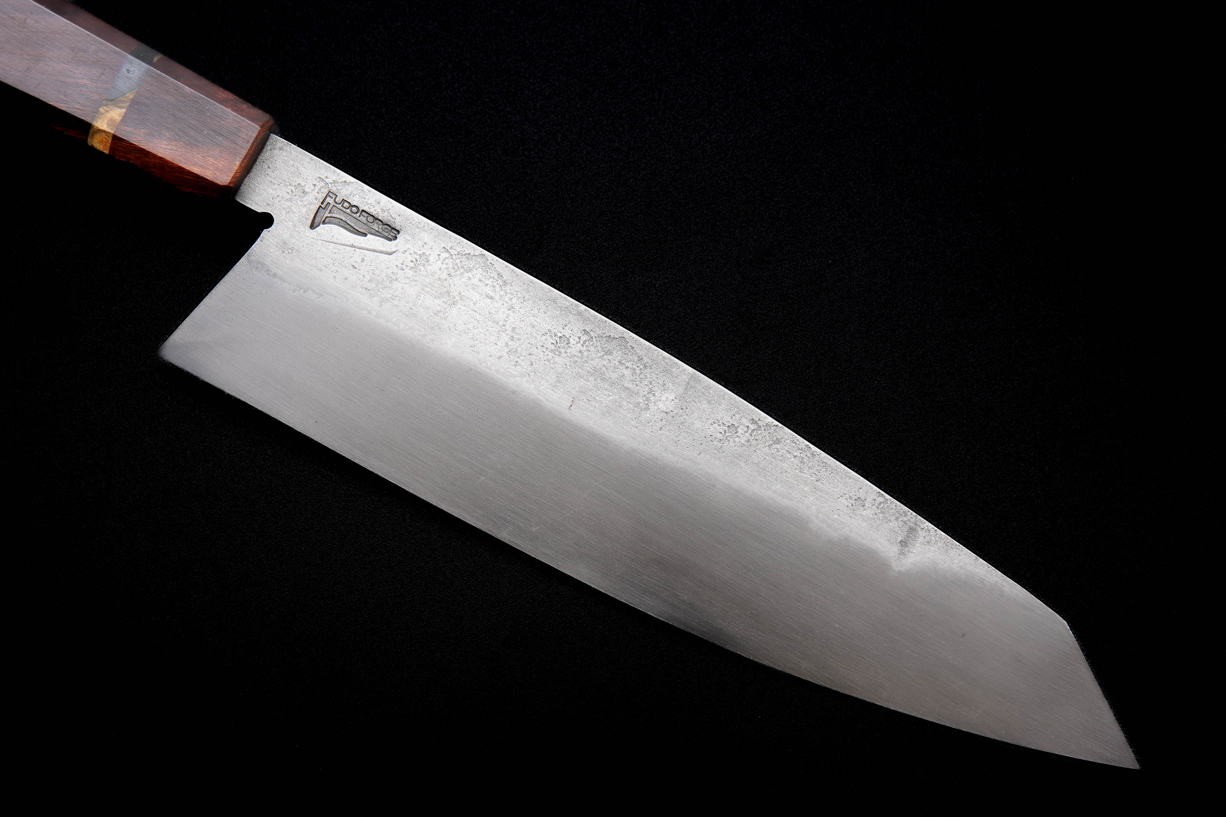 Fudo Forge 210mm Hand-Forged Gyuto Chef Knife - Premium Japanese Kitchen Knife by Master Smith Erich Orris #1323 - Perfect for Sushi, Meat Cutting & Professional Cooking