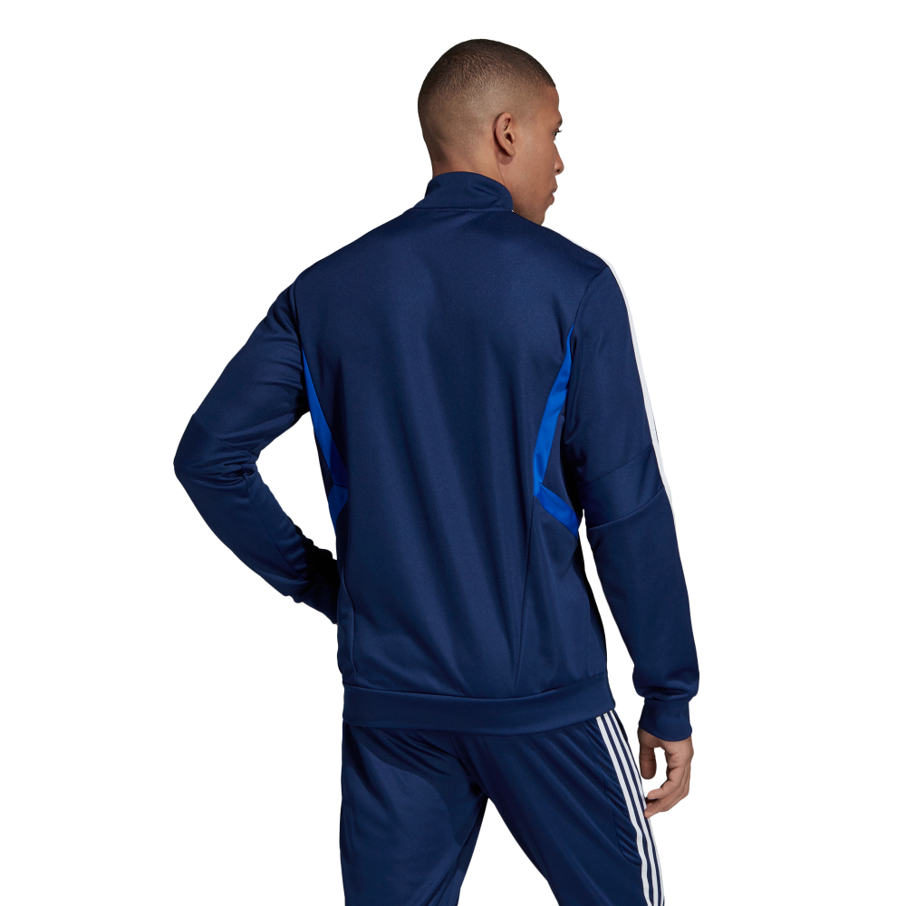 Adidas Tiro 19 Men's Training Jacket - Dark Blue/Blue/White - Lightweight Performance Jacket for Gym, Running & Outdoor Sports