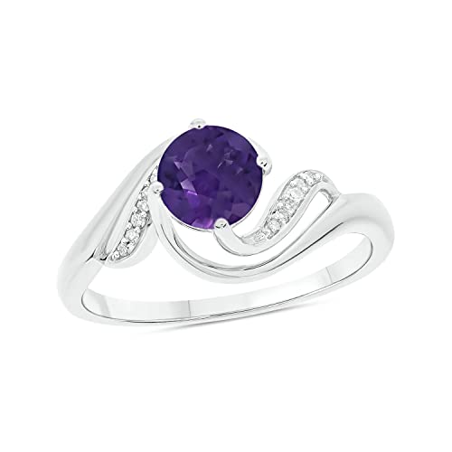 White Gold - Amethyst Stone