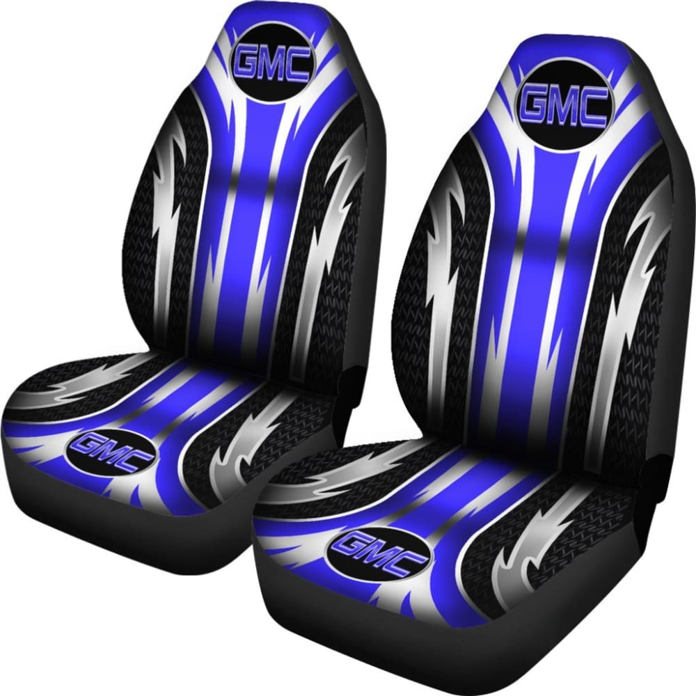 Premium 2-Piece Front Seat Covers for GMC Trucks & SUVs - Durable Blue Fabric (Part #144627) | Perfect for Work Commutes, Road Trips & Off-Road Adventures
