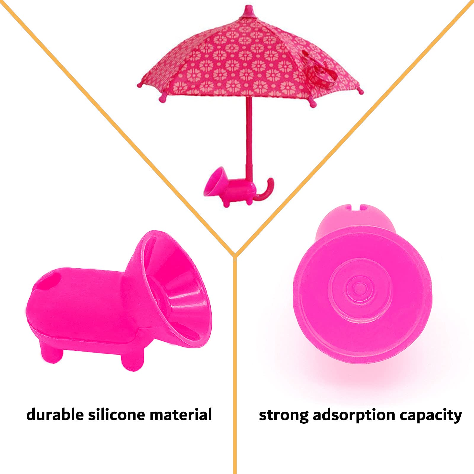 Universal Adjustable Phone Umbrella with Suction Cup Stand - Sun Shade Cover & Piggy Phone Holder for Outdoor Use | Perfect for Beach, Poolside, and Summer Activities