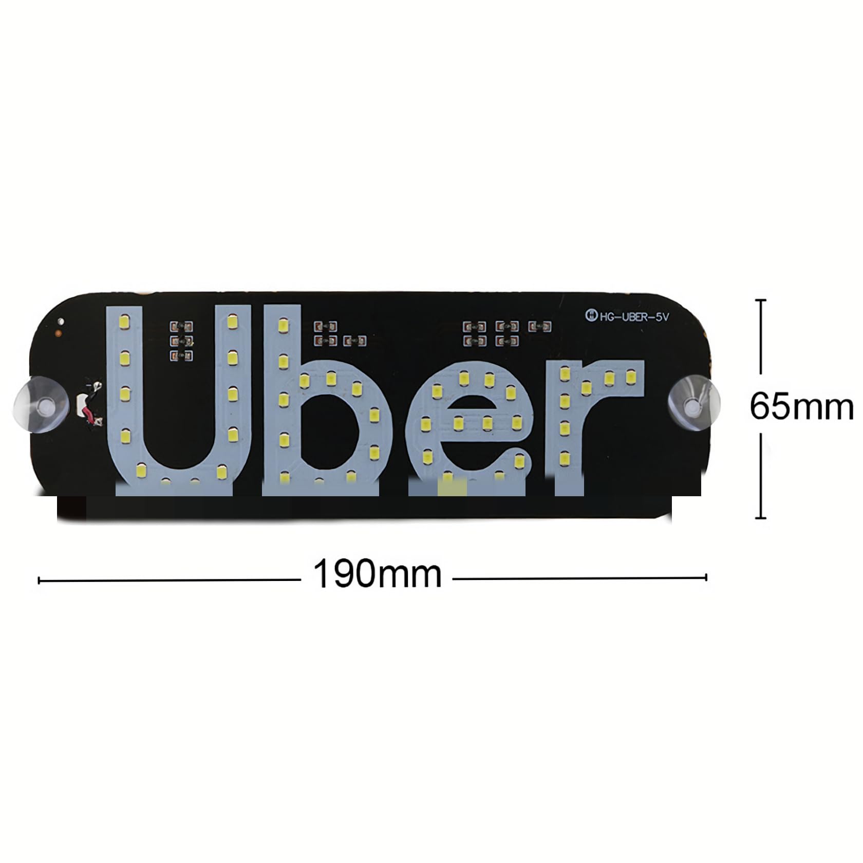 LED Light Signs for Car - USB Plug Decal Stickers with Customizable Words - Perfect for Night Driving, Car Decor & Personalized Gifts (White)