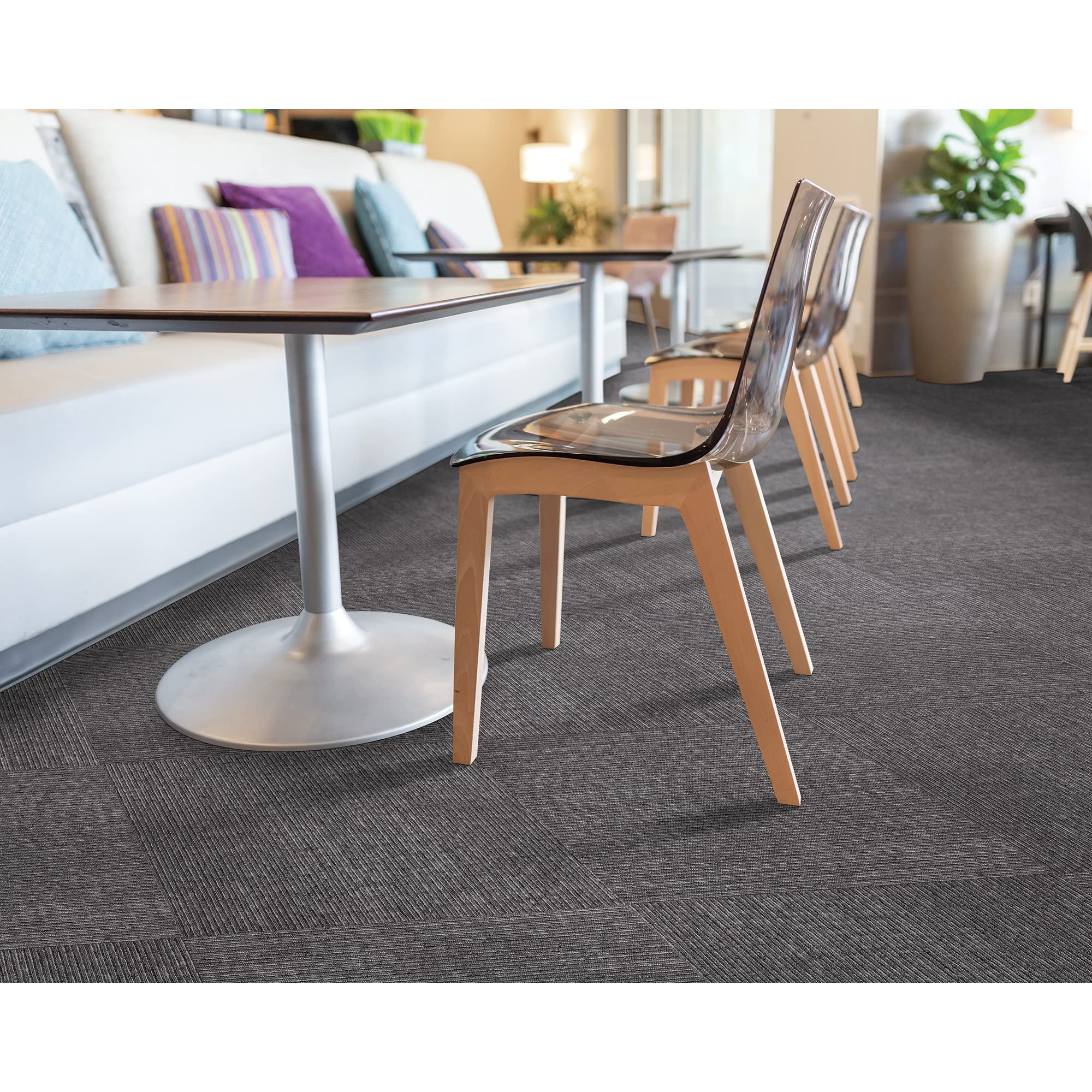 Mohawk Advance 24x24 Inch Berber Loop Pile Carpet Tiles - 0.09