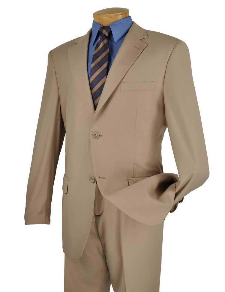 Men's 2-Piece Beige Regular Fit Business Suit - Perfect for Office Wear, Job Interviews & Formal Events