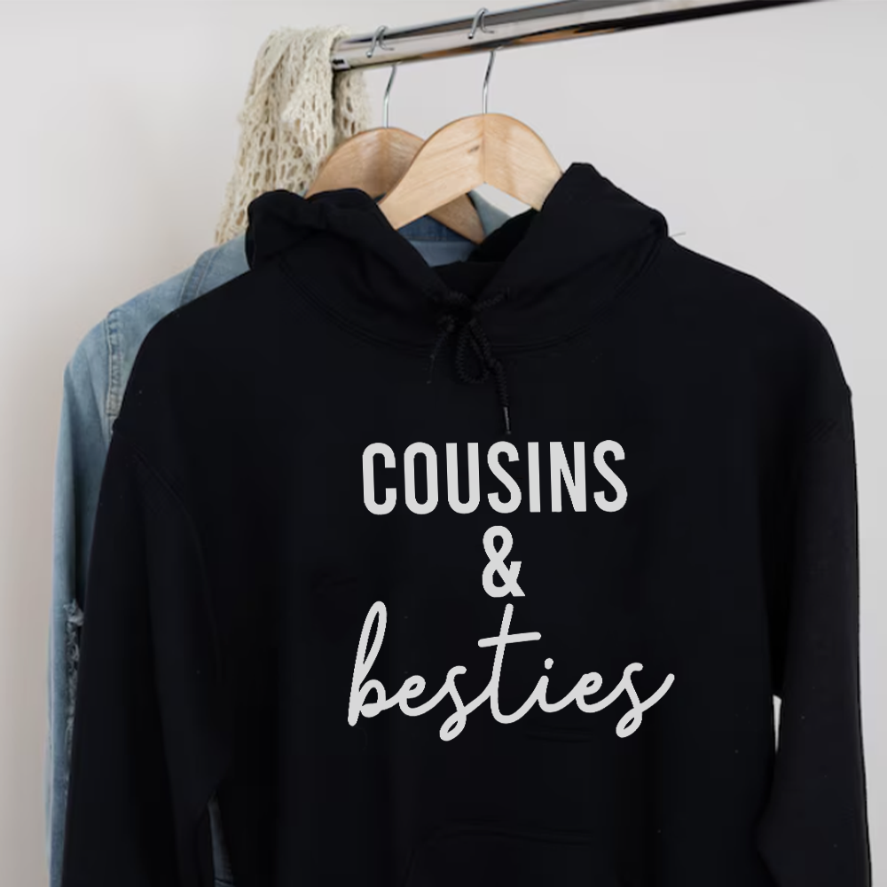 Cousins & Besties Matching Hoodies for Adults - MRK X Collection | Perfect for Family Outings, Friends Gatherings & Casual Wear