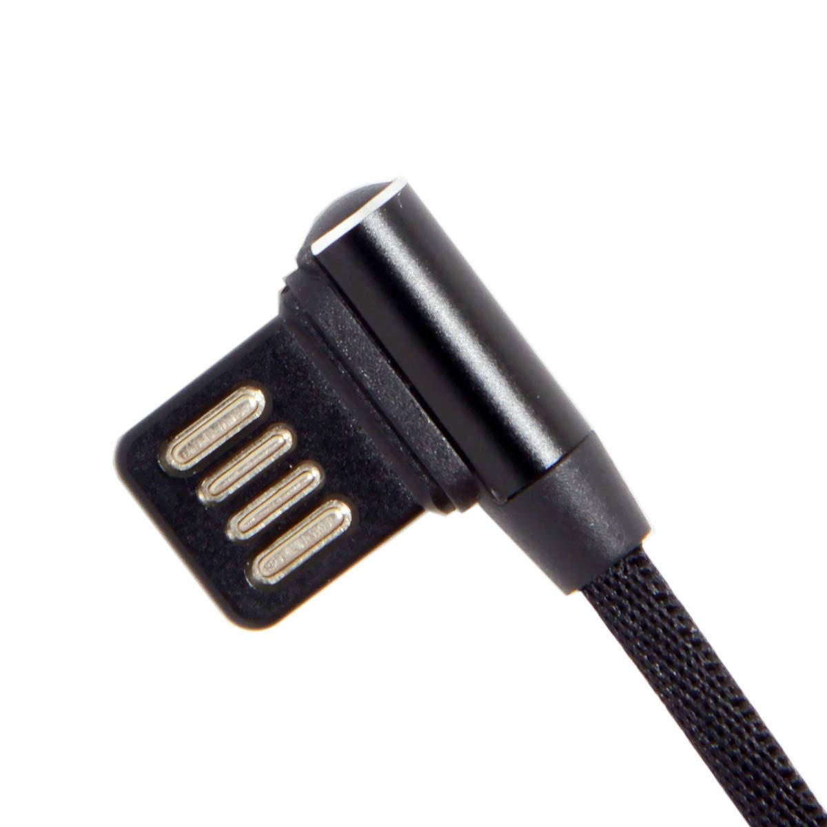 Chenyang USB 2.0 to USB C 90 Degree Right Angle Adapter Cable - 15CM (0.5ft) Short Extension Cord for Phone, Tablet, Laptop Charging & Data Transfer