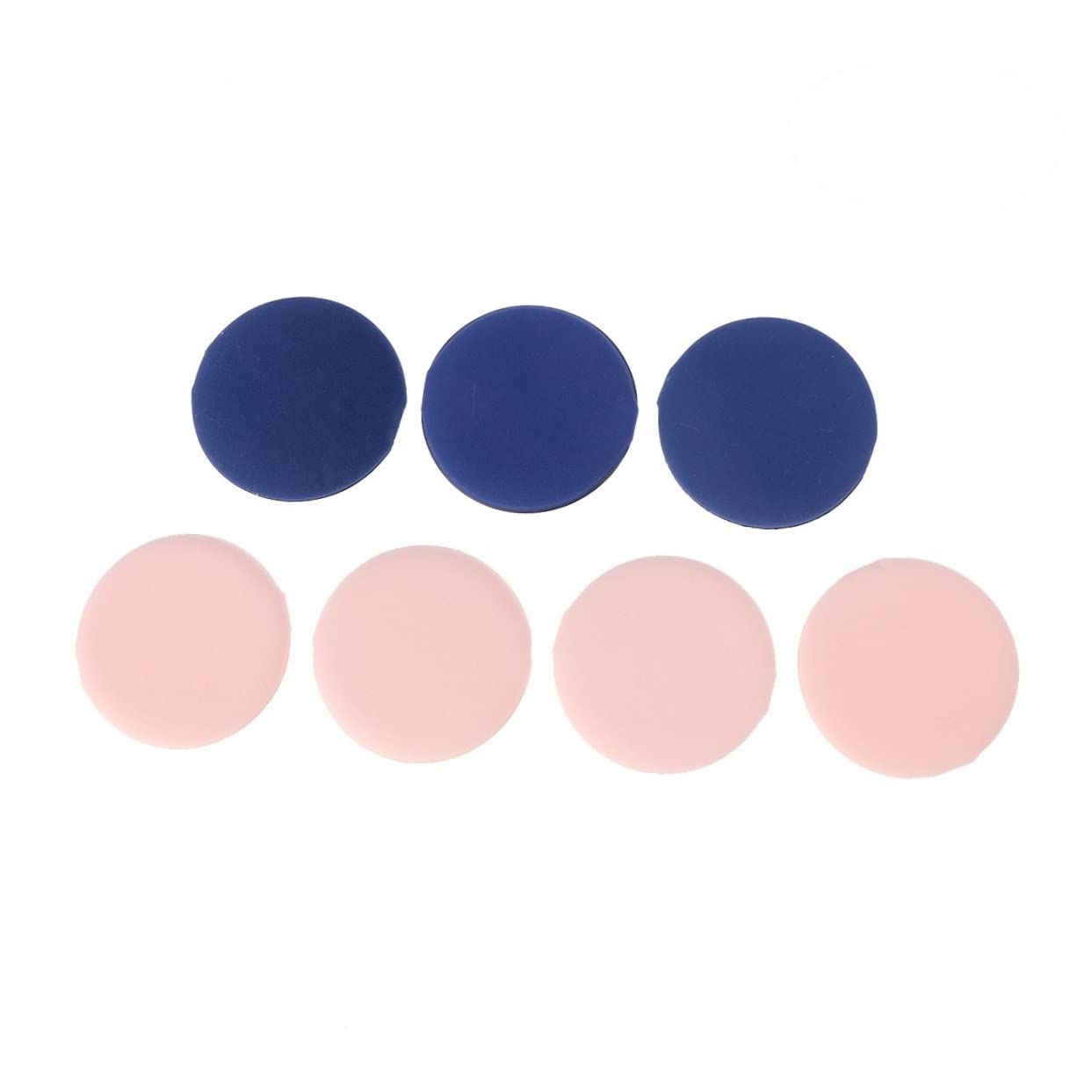 Lurrose 7-Piece Makeup Powder Puff Set - Round Beauty Blending Sponge for Loose Powder, Foundation, Concealer & Air Cushion - Soft & Durable Makeup Puffs for Flawless Face Application (Perfect for Travel & Daily Makeup Routine)