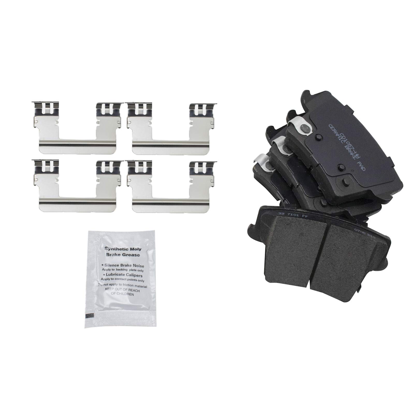 TRQ Rear Brake Calipers with Ceramic Pads & Drilled Rotors - Compatible with Dodge Challenger & Charger - High Performance Braking for Street Racing & Daily Driving