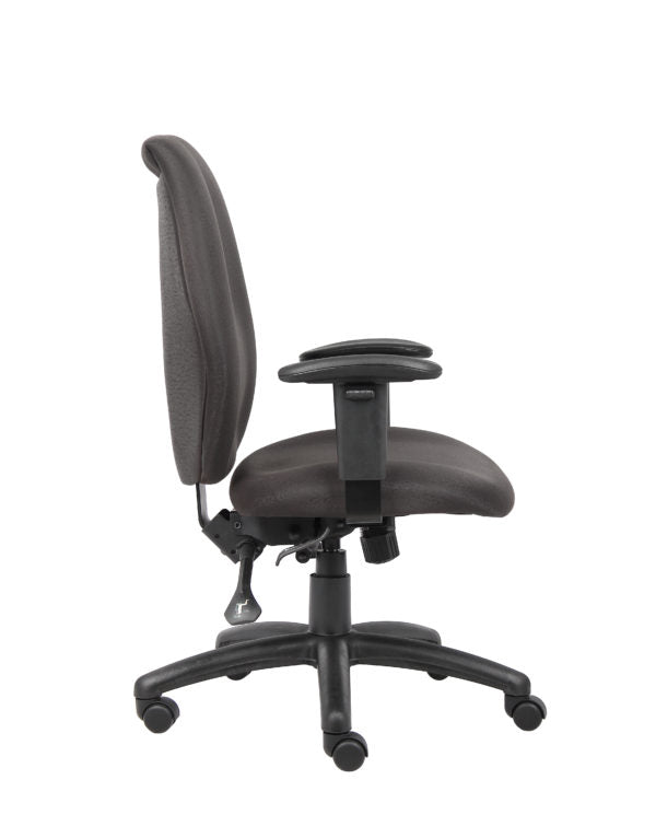 B1002 Ergonomic Black Office Chair with Adjustable Arms & Seat Slider - Premium Computer Desk Chair for Home & Office Workspaces