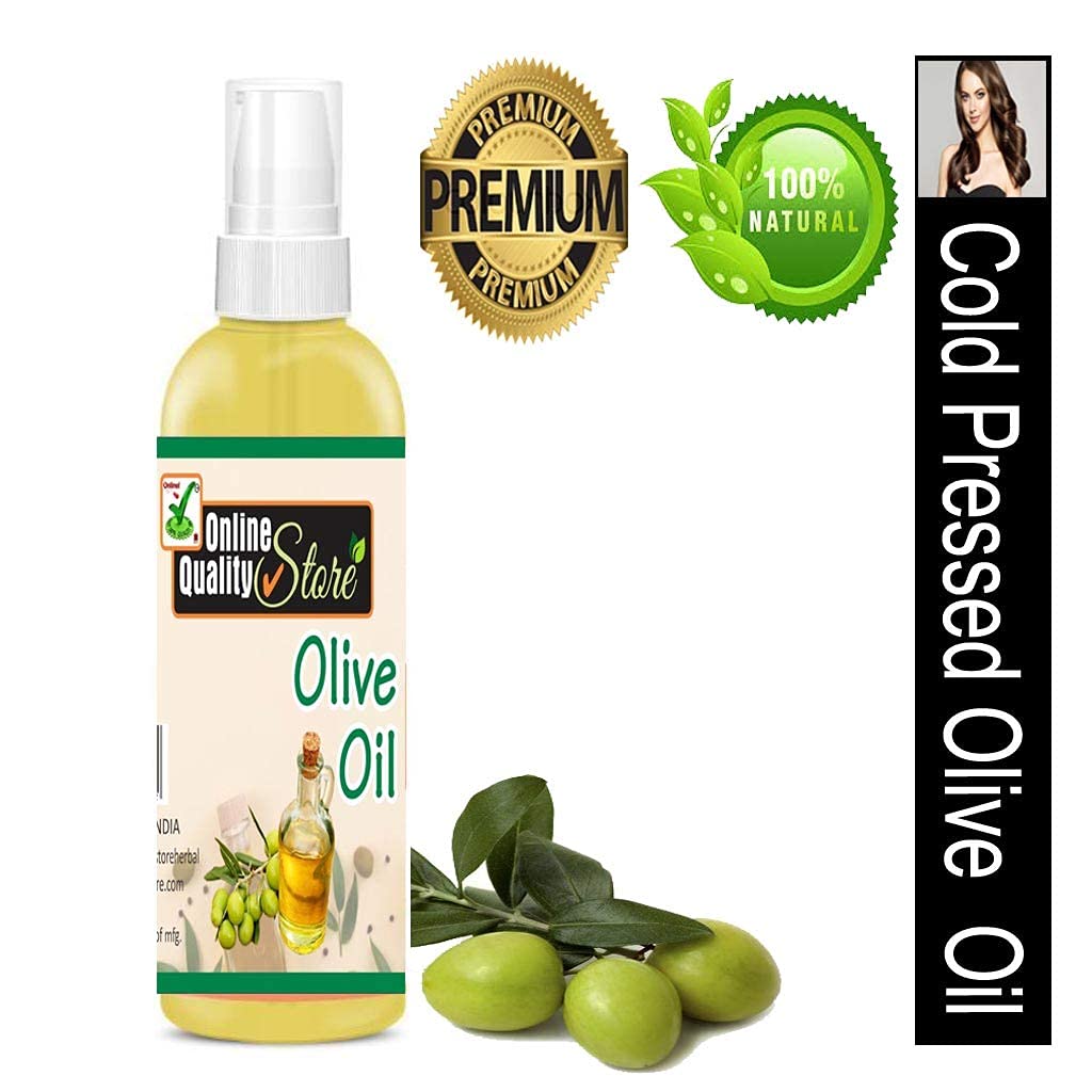 100% Pure Cold Pressed Extra Virgin Olive Oil for Hair & Skin Care - 100ml | Natural Moisturizer for Dry Scalp & Face | Virgin & Cold Pressed Oil for Men & Women | Perfect for Massage, DIY Beauty & Cooking