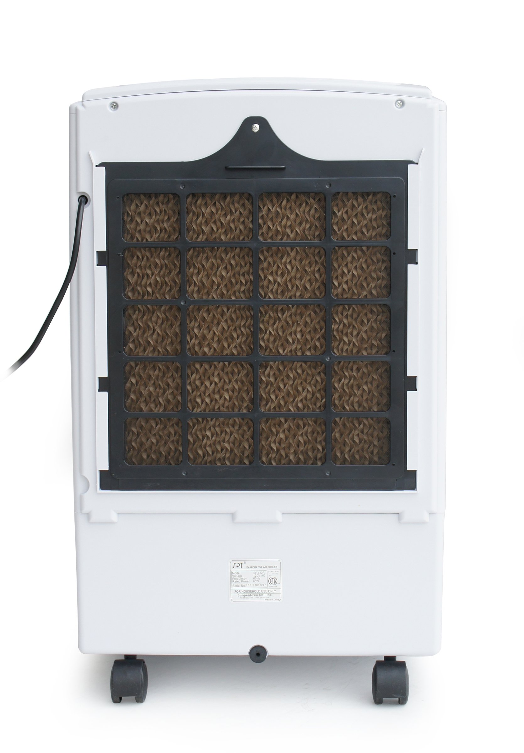 SPT SF-612R Portable Evaporative Air Cooler with 3D Cooling Pad - Energy Efficient Cooling for Home, Office & Outdoor Use
