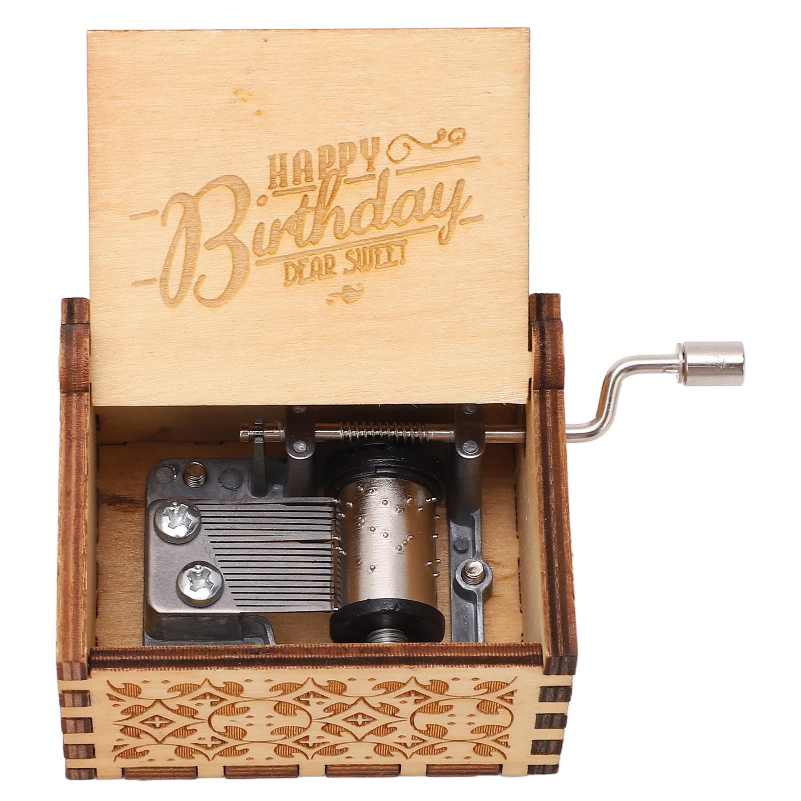 Okuyonic Wooden Music Box with Precise Metal Movement - Perfect Gift for Kids, Birthday, Christmas & Home Decor