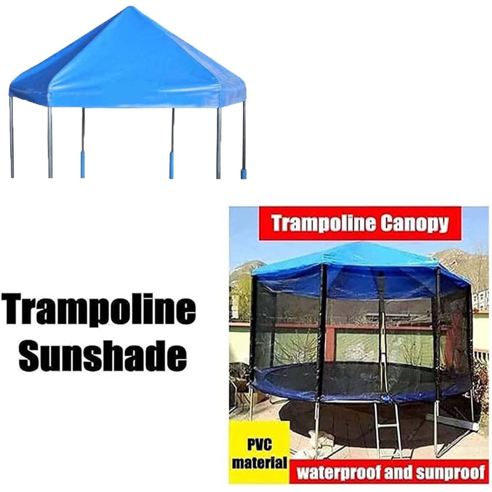 Premium Trampoline Canopy Tent with Frame - Universal Fit for 6ft to 16ft Trampolines - UV Protection Sun Shade Cover for Outdoor Sports - Waterproof & Weather Resistant for Sun, Rain & Snow Protection - Perfect for Backyard Play, Exercise and Family Fun