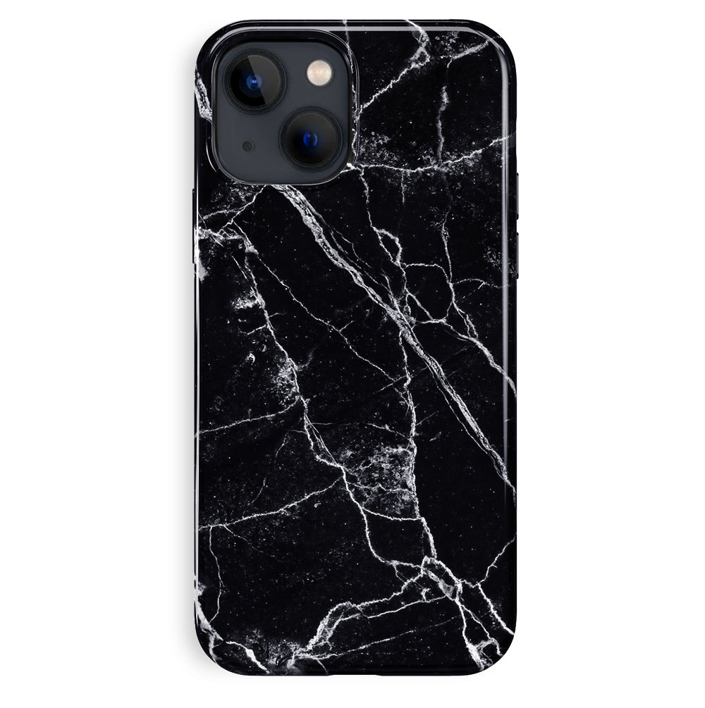 Premium Black Marble iPhone Case - Slim Protective Cover with Anti-Slip Grip | Perfect for Work, Travel & Everyday Use