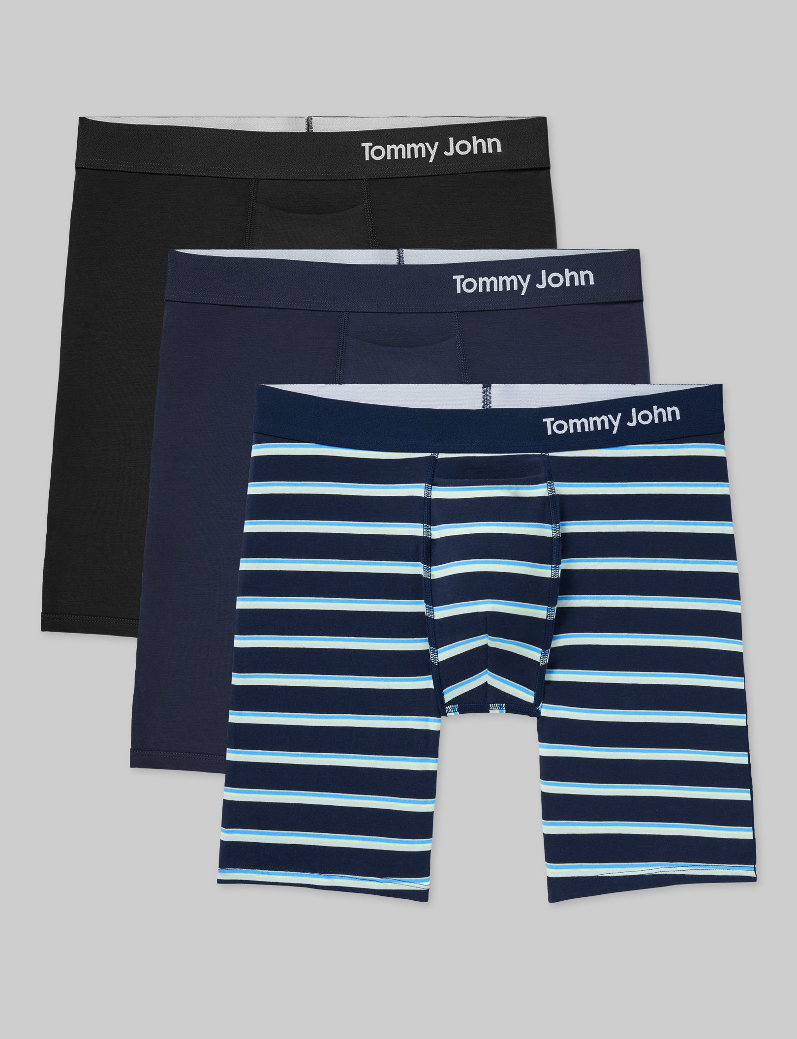Premium Cotton Boxer Briefs for Men - 3 Pack Soft Breathable Underwear for All-Day Comfort - Ideal for Workout, Lounge & Daily Wear