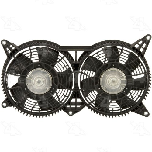 Four Seasons 76023 Radiator Fan Motor & Condenser Fan Motor Assembly - Replacement for Car AC Cooling System, Perfect for Summer Driving & Vehicle Maintenance