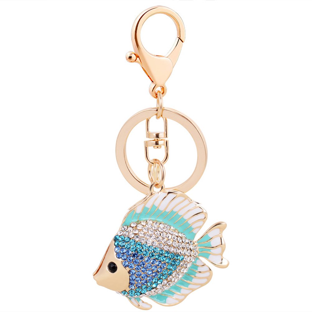 JIAHATE Cute Goldfish Keychain - Marine Animal Keyring for Women, Fish Pendant Charm for Bags & Backpacks | Perfect Gift for Ocean Lovers, Beach Accessory