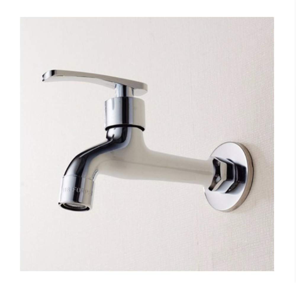 HTLLT Single Handle Brass Faucet - Durable Kitchen Sink & Bathroom Tap for Household, Washing Machine, Mop Pool & Balcony Basin | Perfect for Modern Homes & Commercial Use